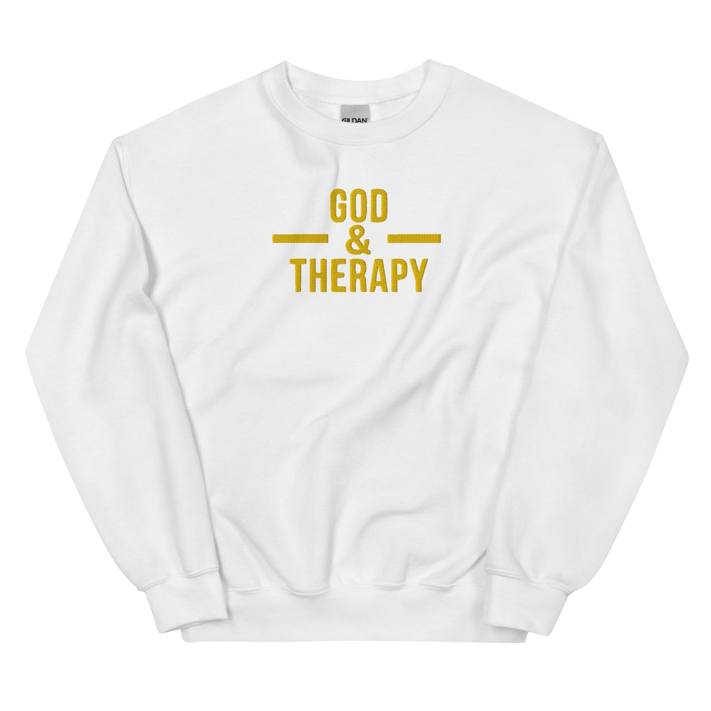 God & Therapy fleece sweatshirt