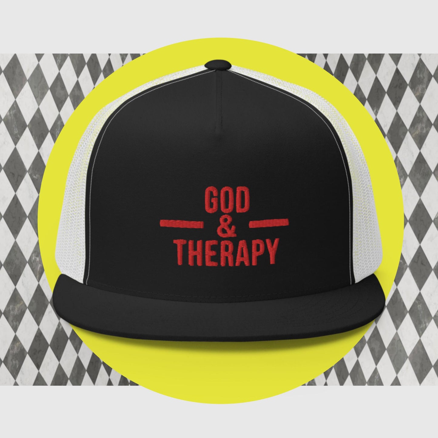 God and Therapy Trucker Cap