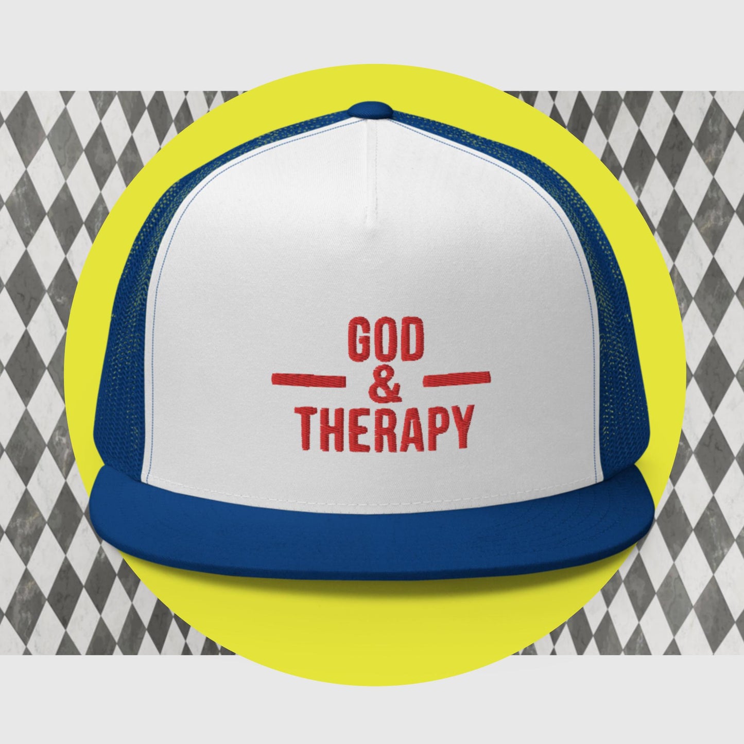 God and Therapy Trucker Cap