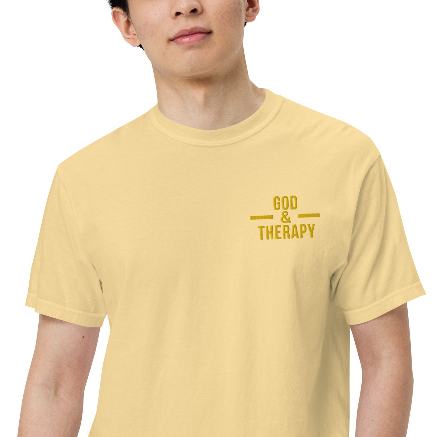 God and Therapy Embroidered Tee