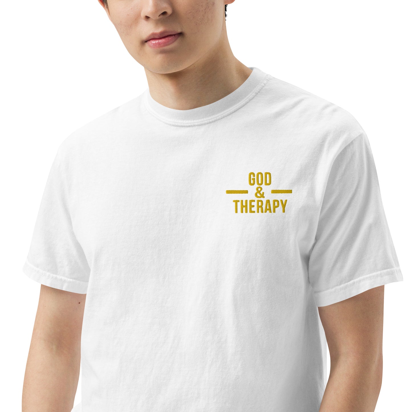 God and Therapy Embroidered Tee