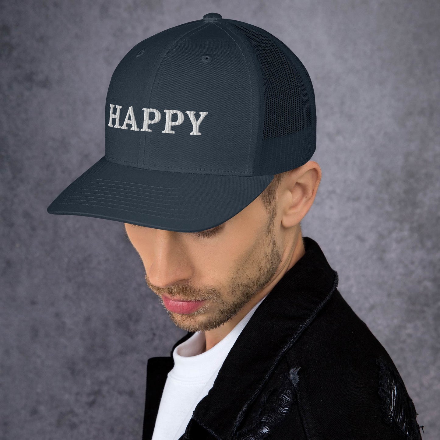 "Happy" Trucker Cap