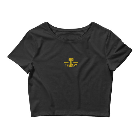 God and Therapy Crop Tee